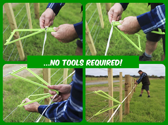 Green Riggers electric fence outriggers